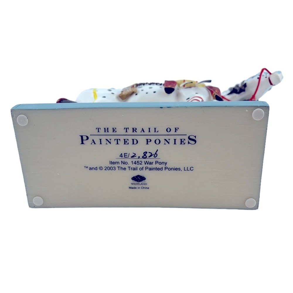 The Trail of Painted Ponies WAR PONY #1452 Resin Fig. Retired in 5/2007 - Picture 8 of 11